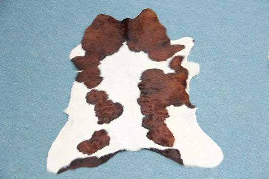 Kalbfell Tricolor Schwarz Braun Weiß