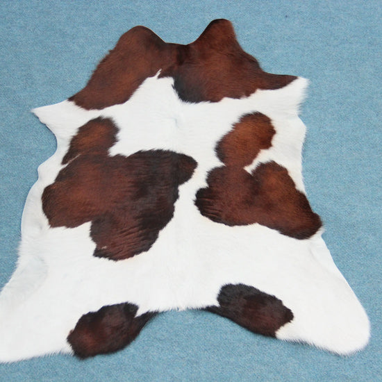 Kalbfell Tricolor Schwarz Braun Weiß