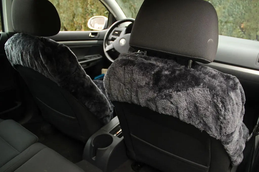 Premium Autofell für Mittelklasse Wagen mit Airbag im Sitz (Anthrazit)