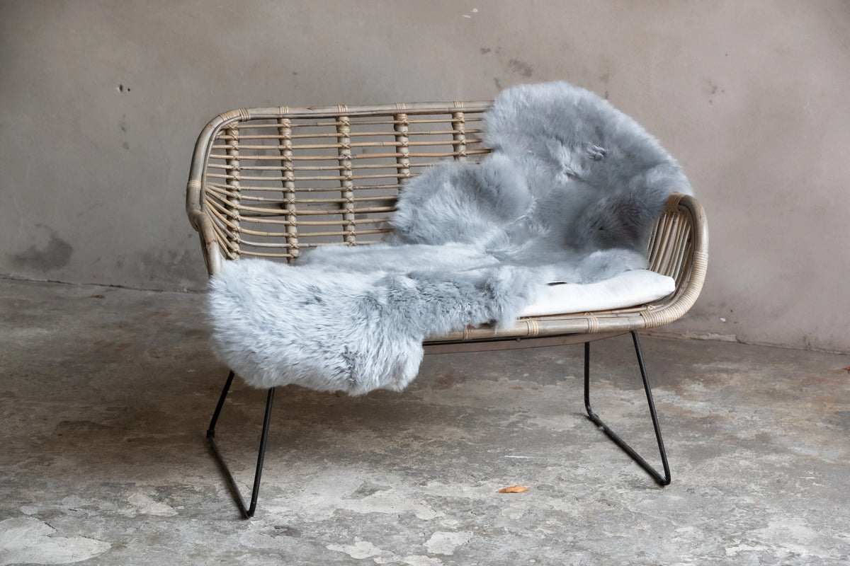 1,5er Lammfell Grau 145 cm