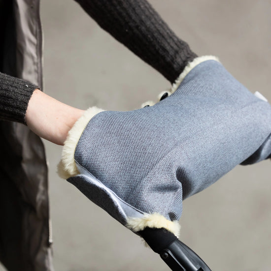 Baby- Kinderwagen-Handwärmer mit Lammfellfutter