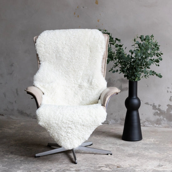 2er Lammfell Curly - Off-White - (geschoren gelockt)