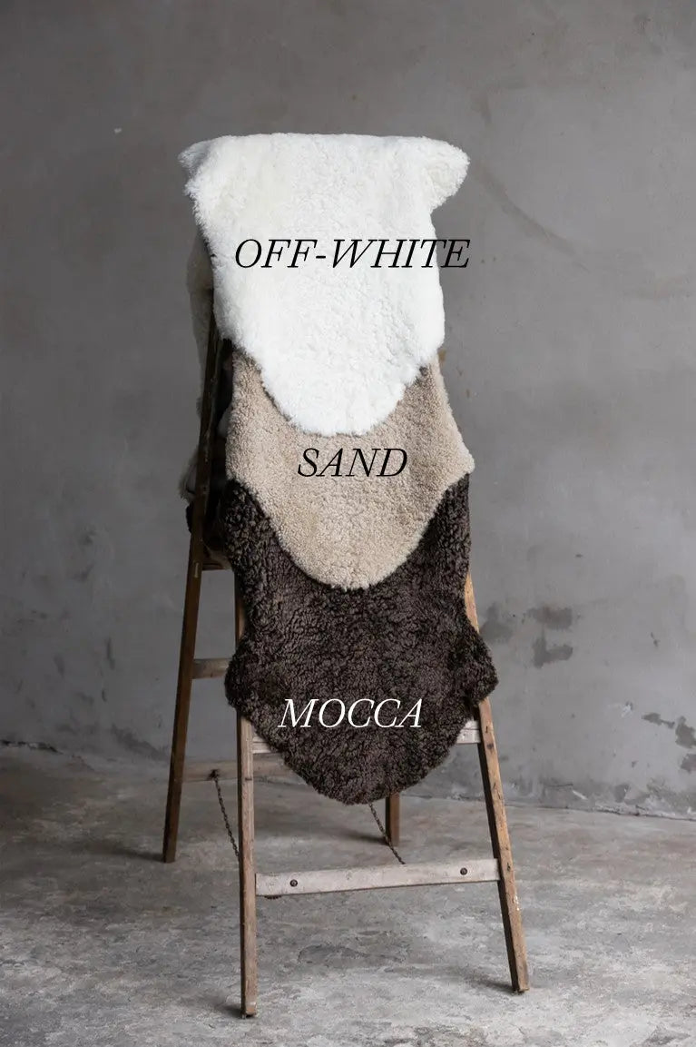 2er Lammfell Curly - Off-White - (geschoren gelockt)