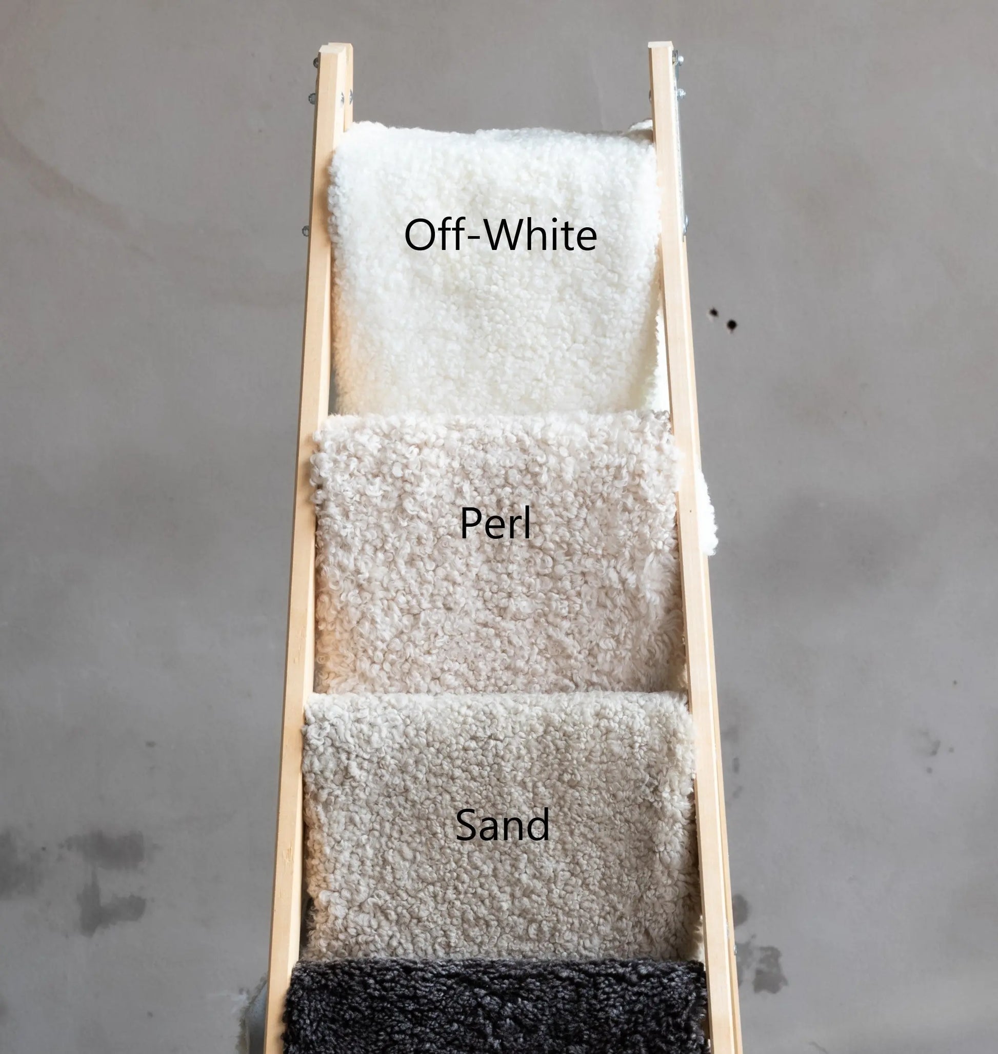 2er Lammfell Curly - Off-White - (geschoren gelockt)