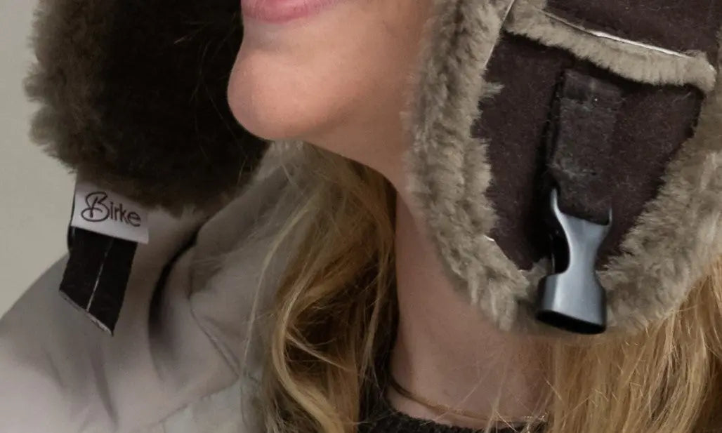 Mütze aus Lammfell braun