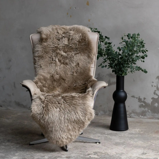 2er Lammfell Taupe (Grau, Braun)