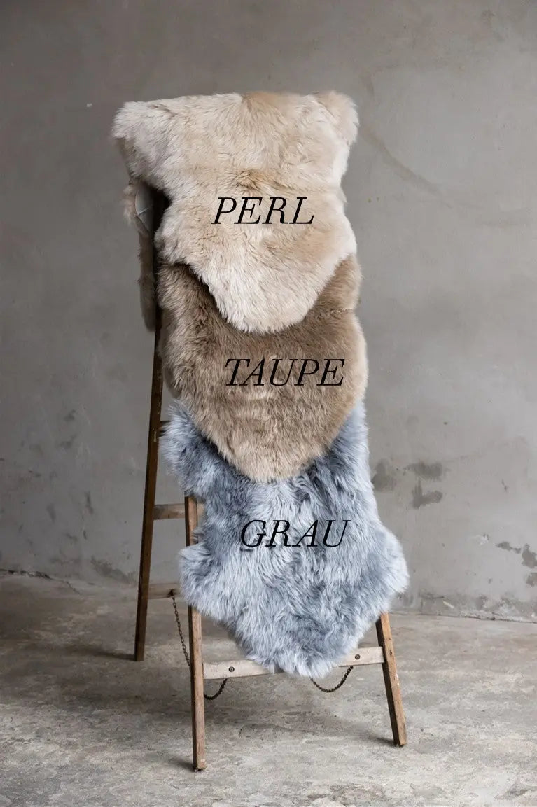2er Lammfell Taupe (Grau, Braun)