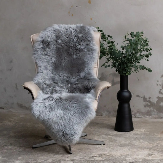 2er Lammfell Grau (Silber)