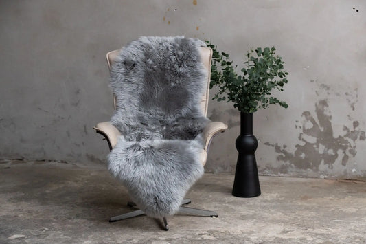 2er Lammfell Grau (Silber)