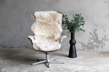 1,5er Lammfell Perl (grau beige)