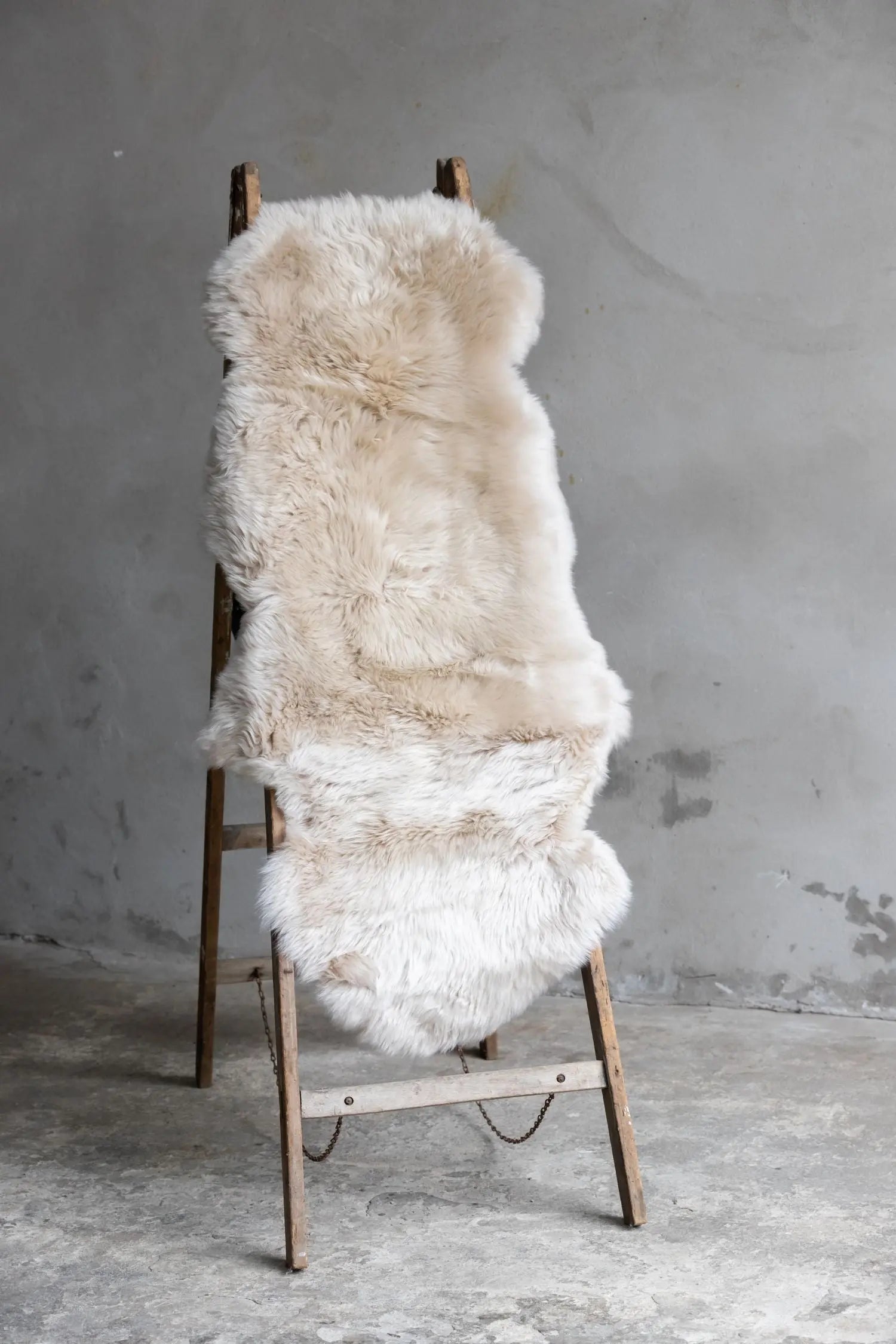 1,5er Lammfell Perl (grau beige)