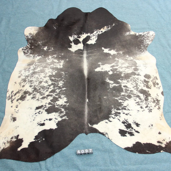 Kuhfell Schwarz Grau Weiß (4097)