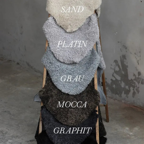 2er Lammfell Curly - Mocca - (geschoren gelockt)