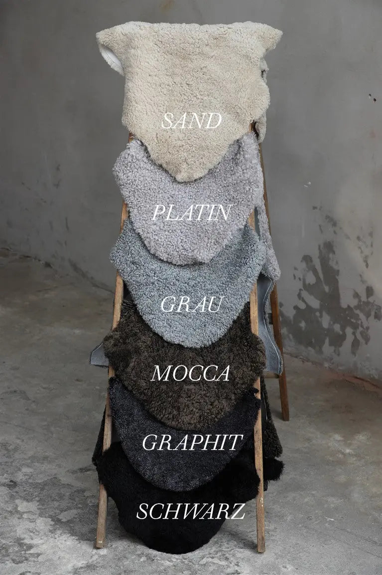 2er Lammfell Curly - Mocca - (geschoren gelockt)