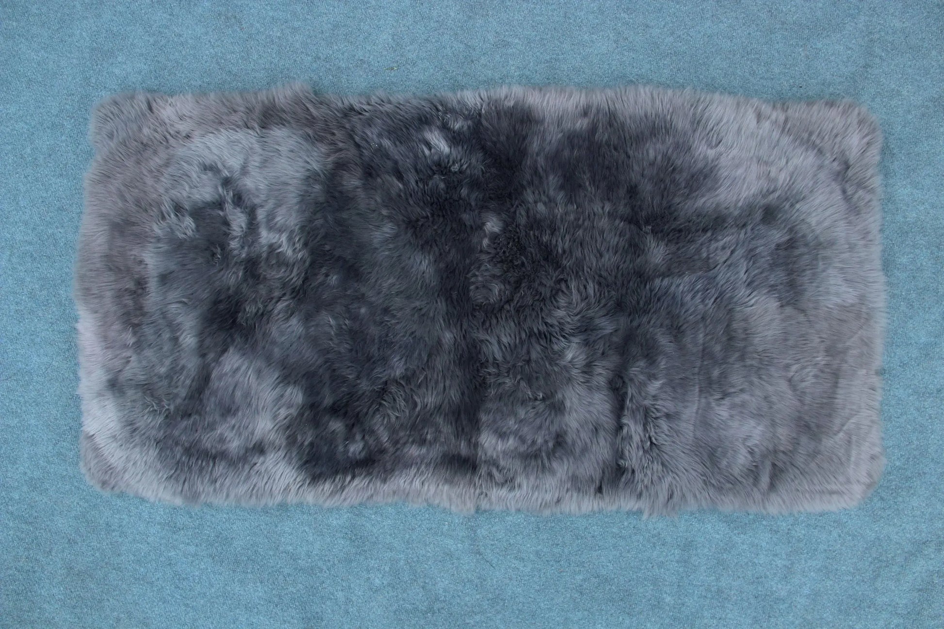 Lammfelldecke ca. 70 x 140 cm Grau/Anthrazit