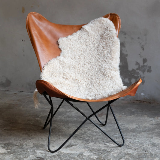 Lammfell Curly - Perl - (geschoren gelockt )