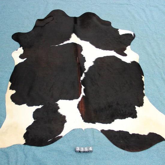 Kuhfell Schwarz Braun Weiß gepunktet (3354)