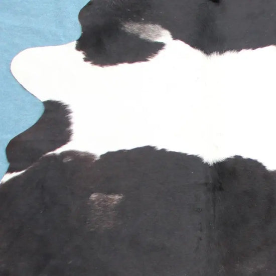 Kuhfell Schwarz Weiß gepunktet (3374)