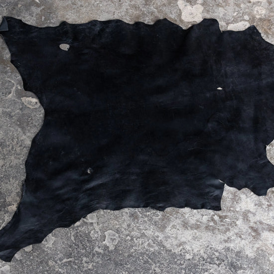 Ziegenleder Nappa schwarz (mit Fehlern)
