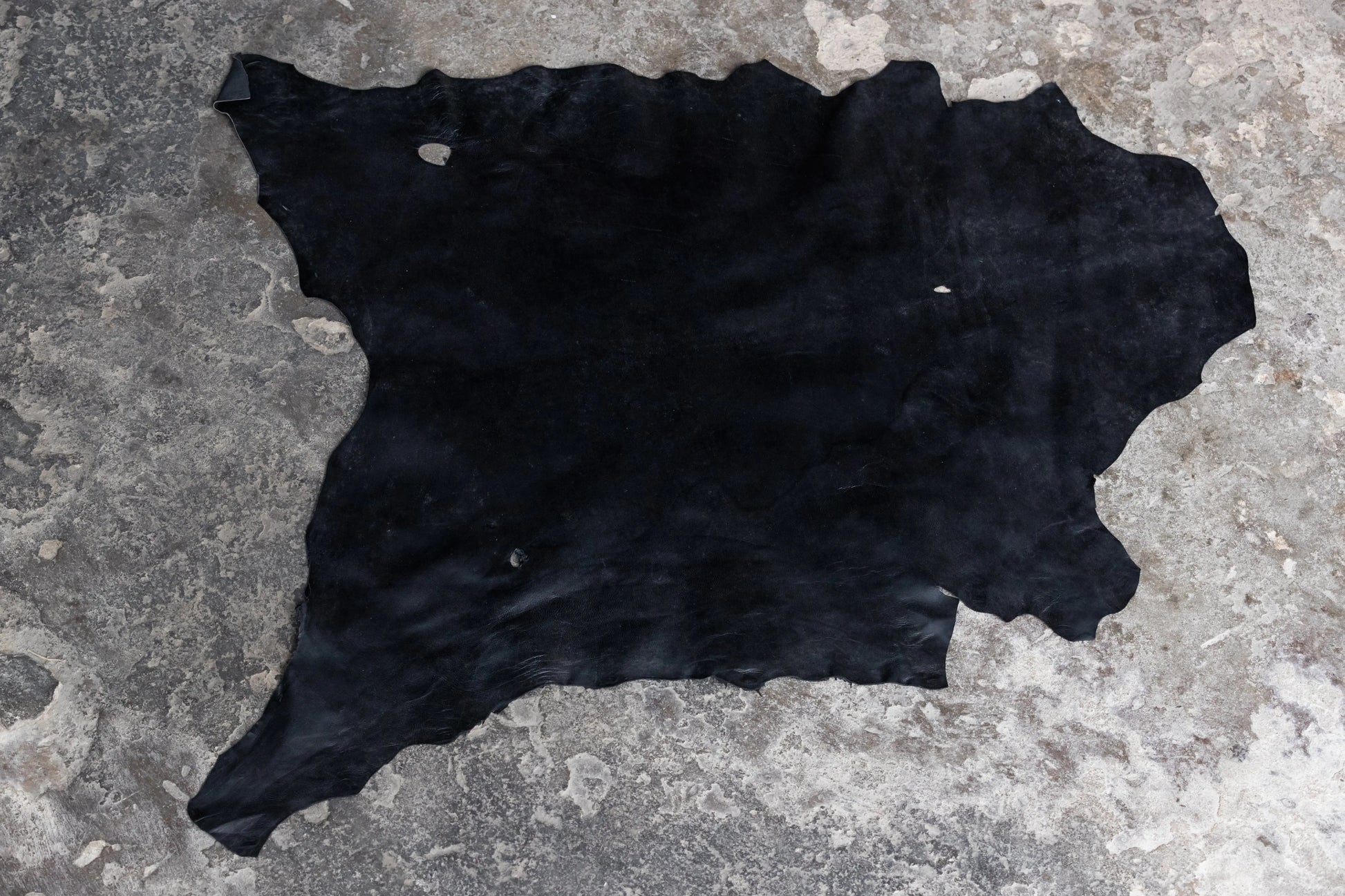 Ziegenleder Nappa schwarz (mit Fehlern)