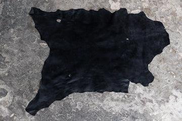 Ziegenleder Nappa schwarz (mit Fehlern)