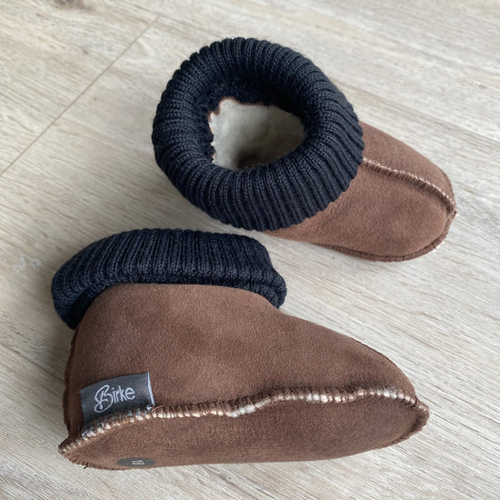 Lammfell Babyschuhe Jave (Braun)