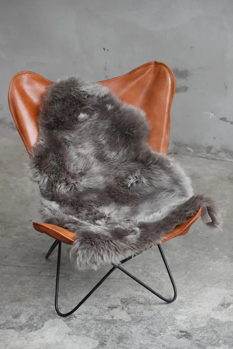 Lammfell Stone (grau, braun)