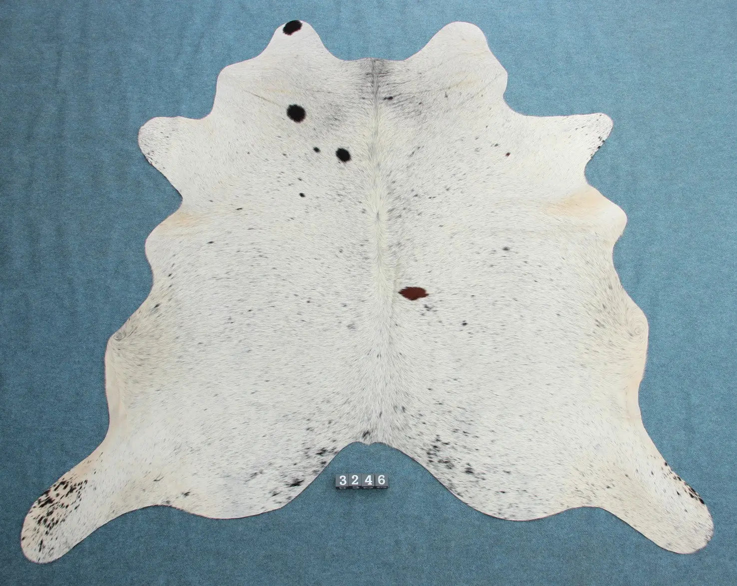 Kuhfell Schwarz Braun Weiß gesprenkelt (3246)