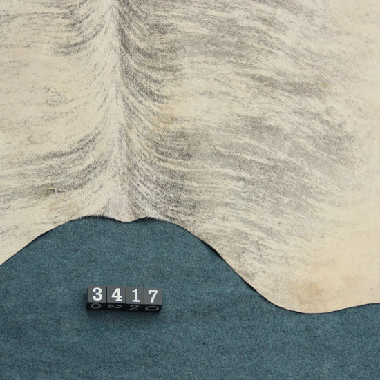 Kuhfell Grau Beige Weiß getigert (3417)