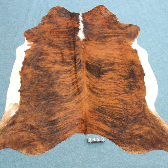 Kuhfell Schwarz Braun Weiß getigert (3423)