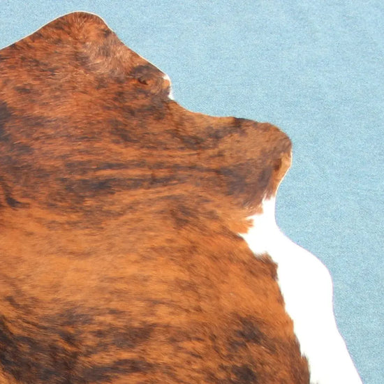 Kuhfell Schwarz Braun Weiß getigert (3423)