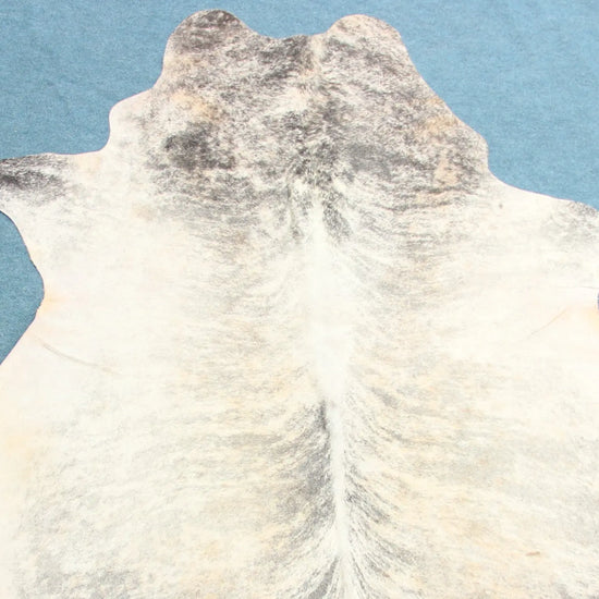 Kuhfell Grau Weiß Beige getigert (3432)