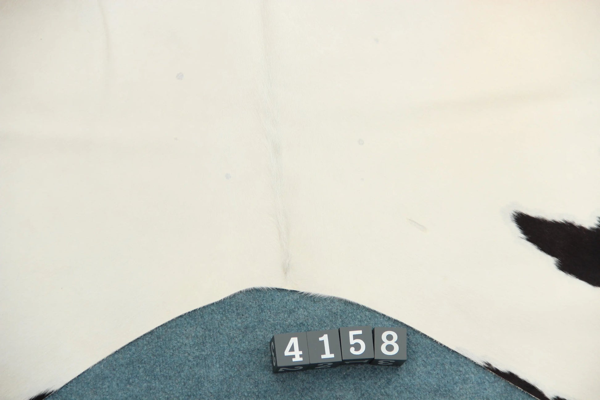 Kuhfell Schwarz Weiß Beige gepunktet (4158) XXL 4-5 qm