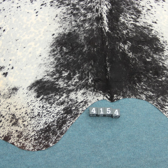 Kuhfell Schwarz Braun Grau Weiß gesprenkelt (41) XXL 4-5 qm