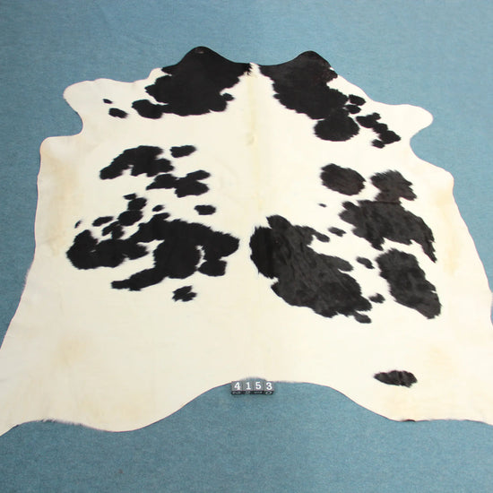 Kuhfell Schwarz Weiß gepunktet (4153) XXL 4-5qm