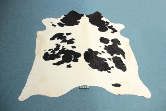 Kuhfell Schwarz Weiß gepunktet (4153) XXL 4-5qm