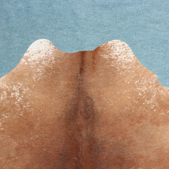 Kuhfell Beige Braun Weiß gesprenkelt (2667) 2-3 qm