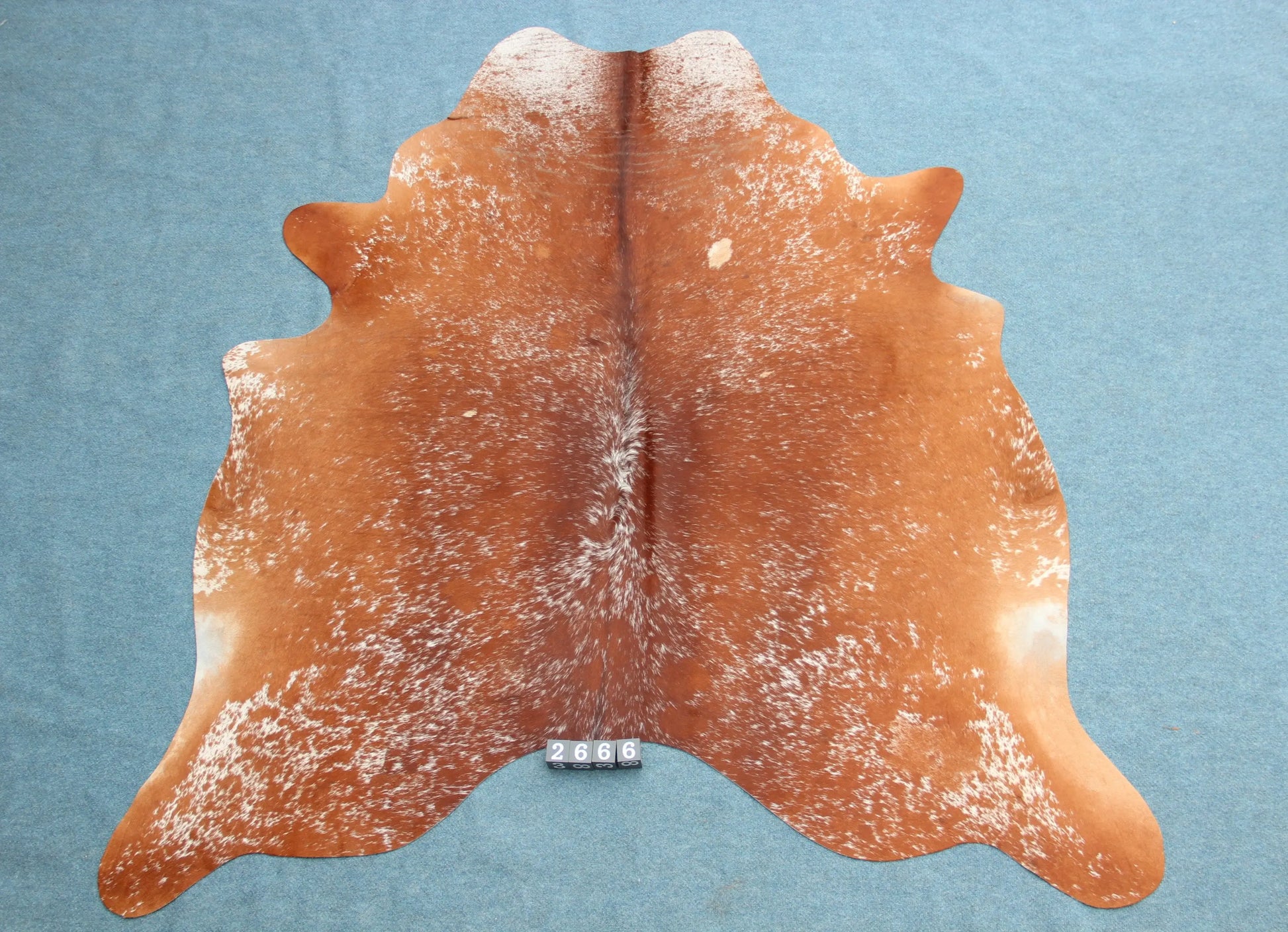 Kuhfell Braun Weiß Salz&Pfeffer (2666) 2-3 qm