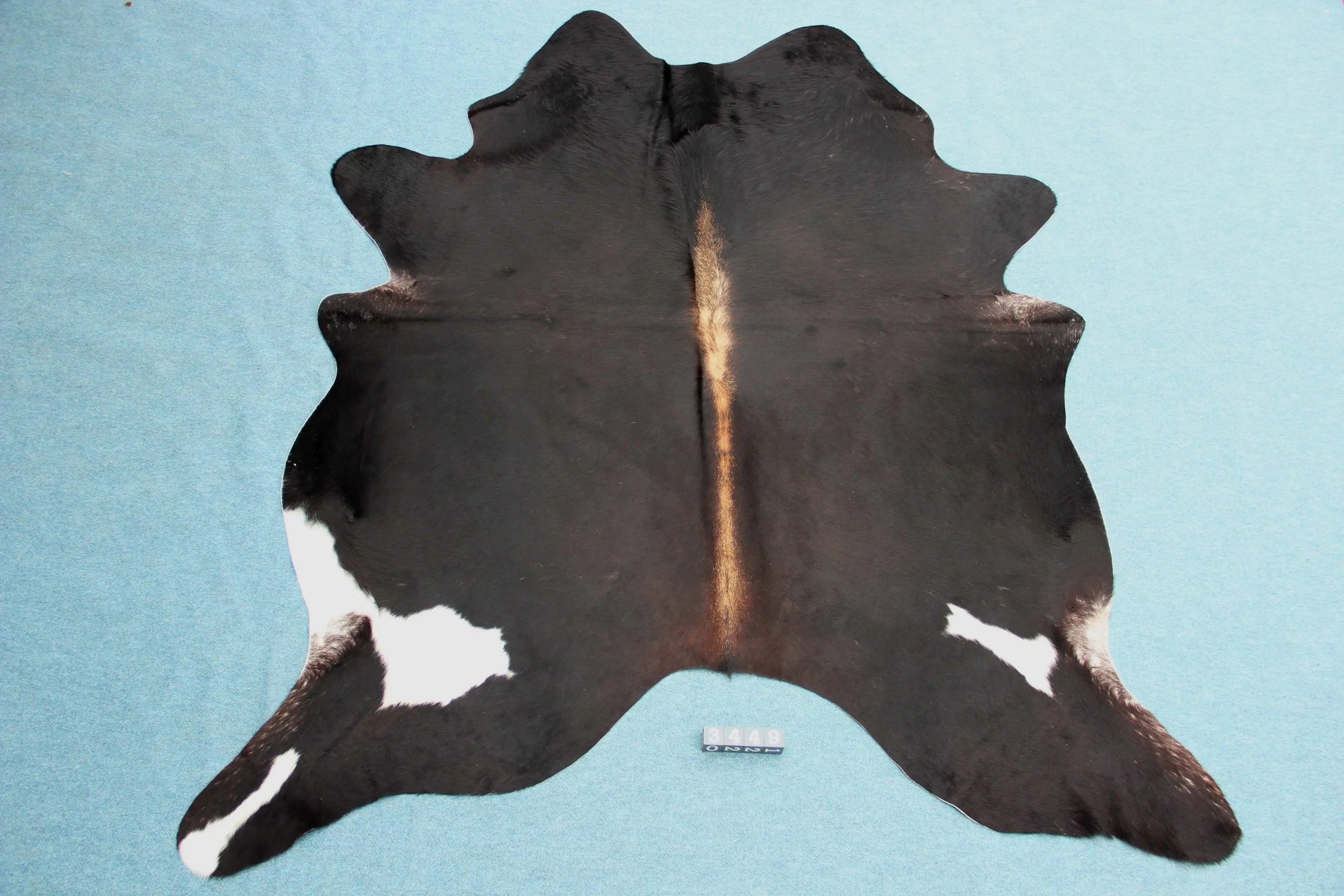 Kuhfell Schwarz Braun Weiß (3449) 3 -4 qm