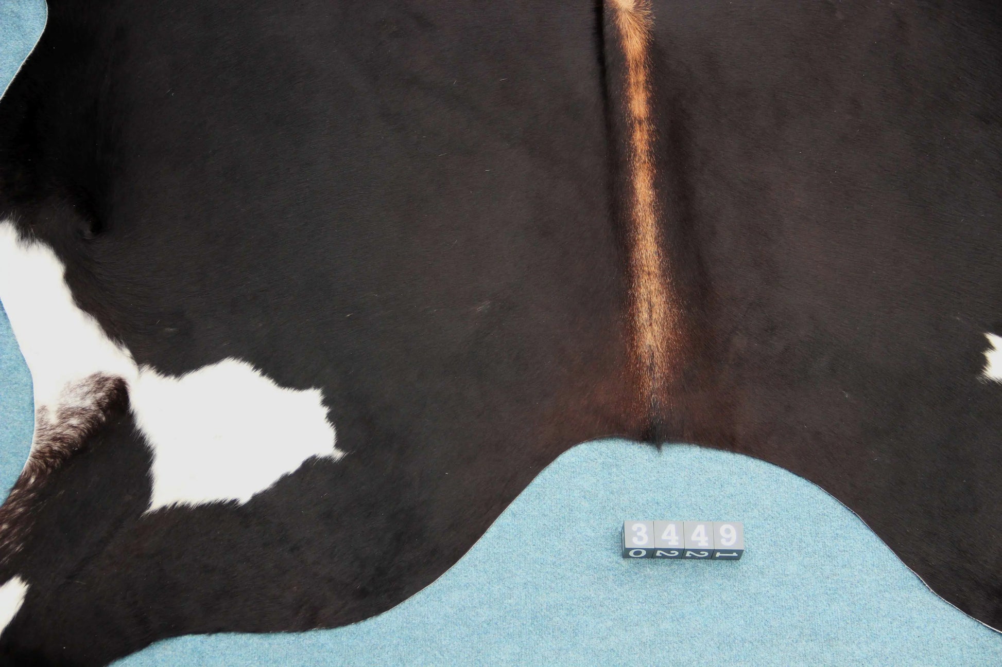 Kuhfell Schwarz Braun Weiß (3449) 3 -4 qm