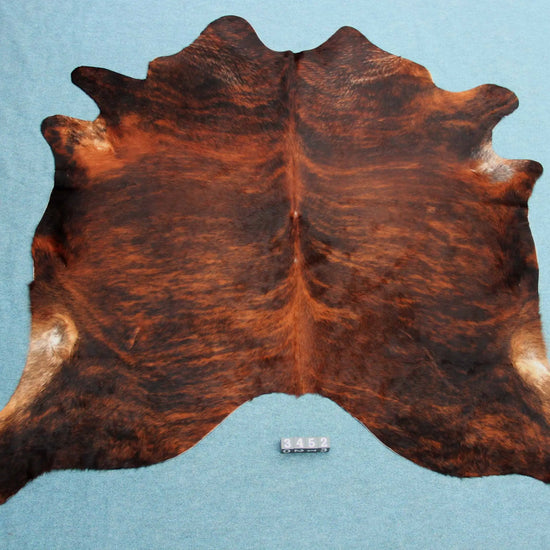 Kuhfell Schwarz Braun getigert (3452) 3 -4 qm