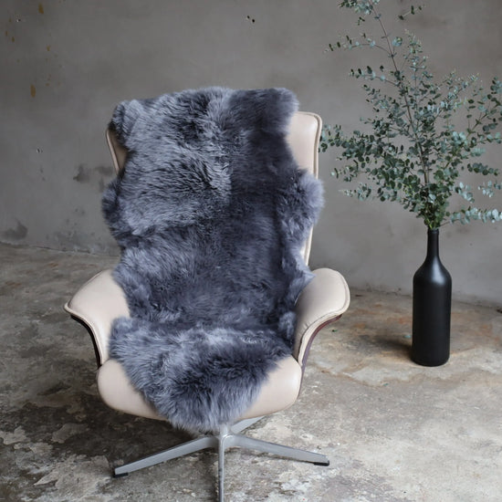 1,5er Lammfell Anthrazit