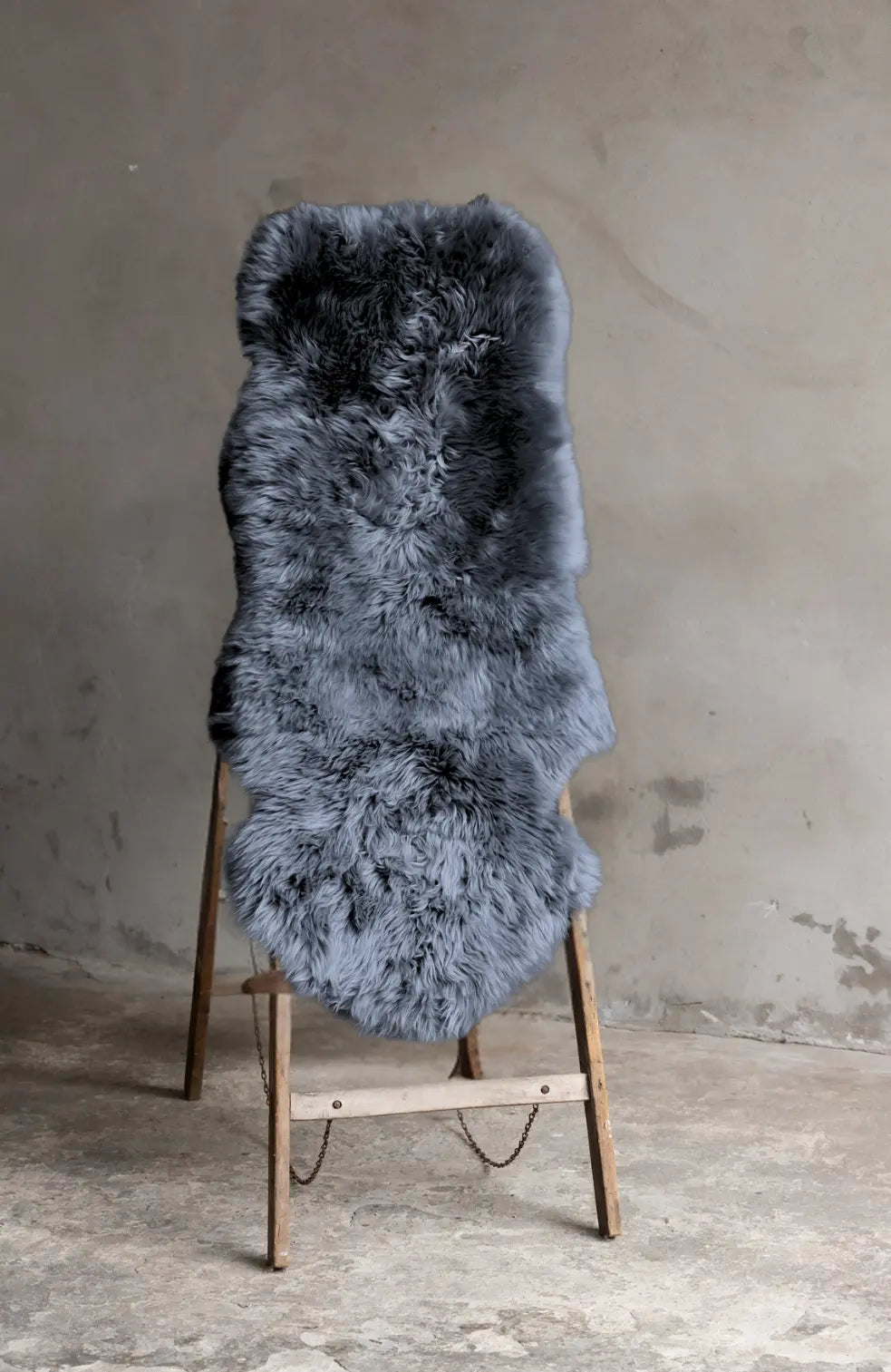 1,5er Lammfell Anthrazit