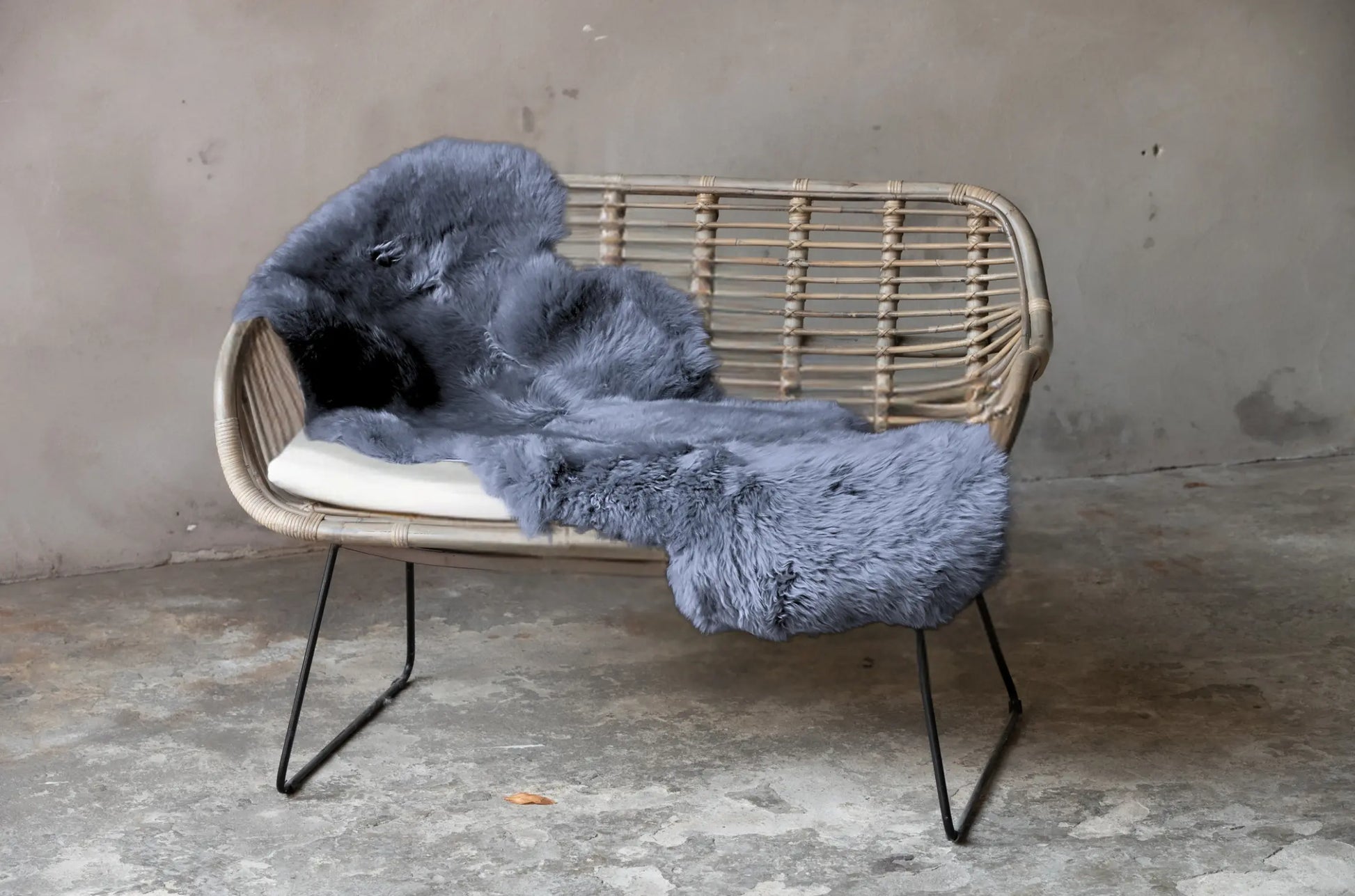 1,5er Lammfell Anthrazit