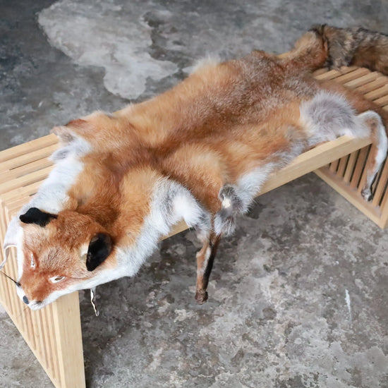 Weiches Rotfuchswinterfell  Ökologisch gegerbt (aus Deutschland)