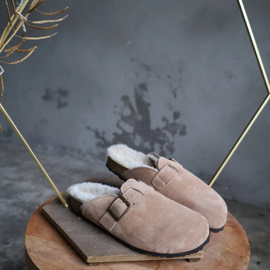 Lammfell Hausschuh - Glen- Taupe