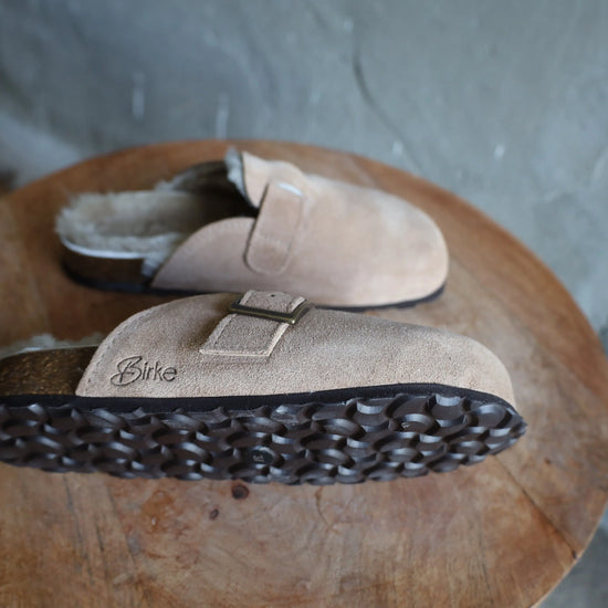 Lammfell Hausschuh - Glen- Taupe