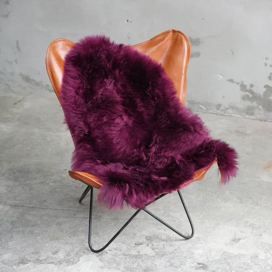 Lammfell Burgundy