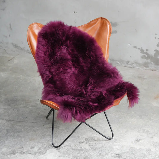 Lammfell Burgundy
