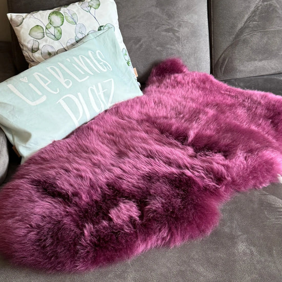 Lammfell Burgundy